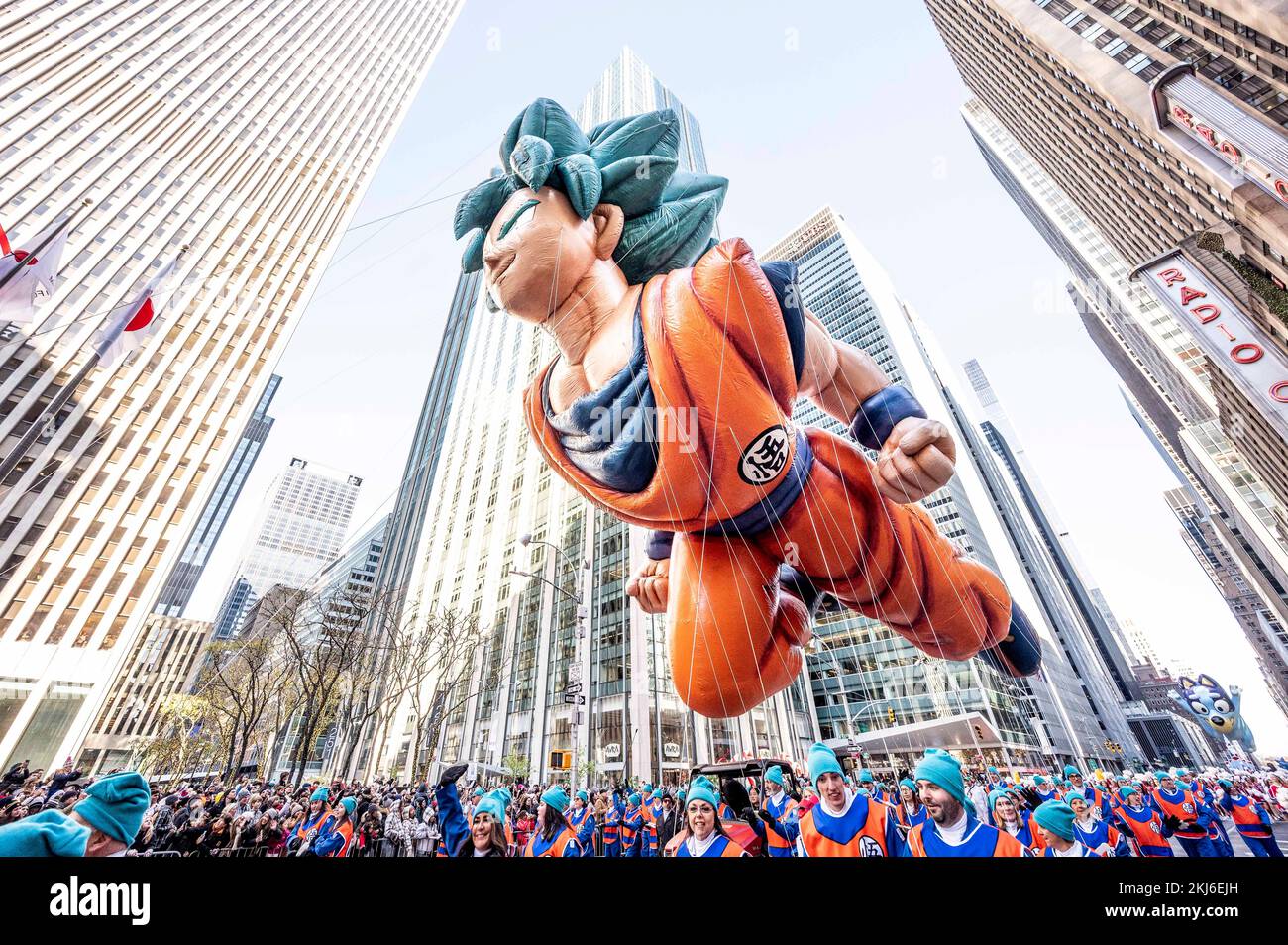 November 24, 2022, New York City, New York, United States The Goku balloon at the Macy's