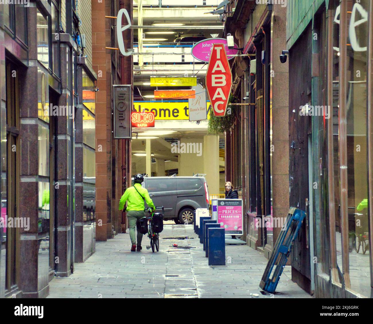 entrance to the lighthouse Mitchell Lane, Glasgow G1 3NU Stock Photo