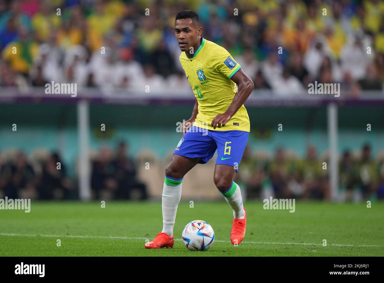Alex Sandro of Brazil during the FIFA World Cup, Qatar. , 