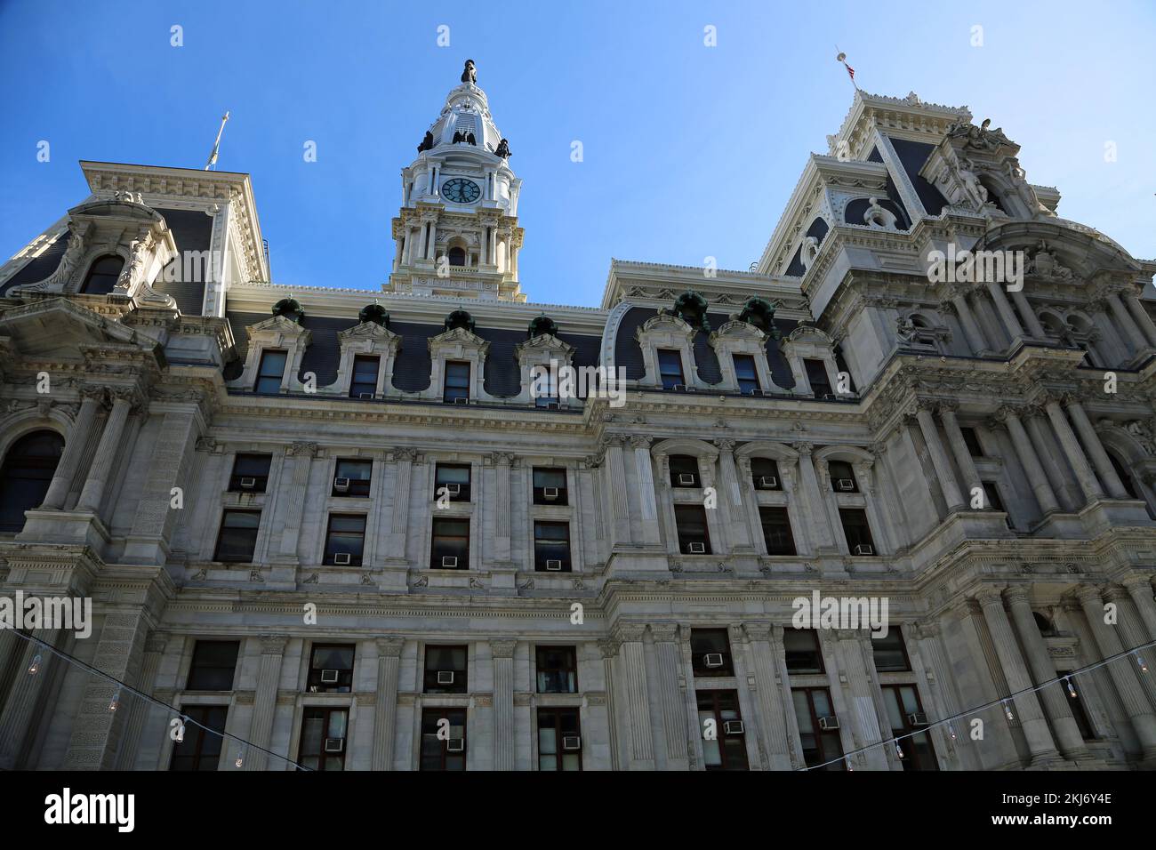 The facade of City Hall Philadelphia Stock Photo Alamy