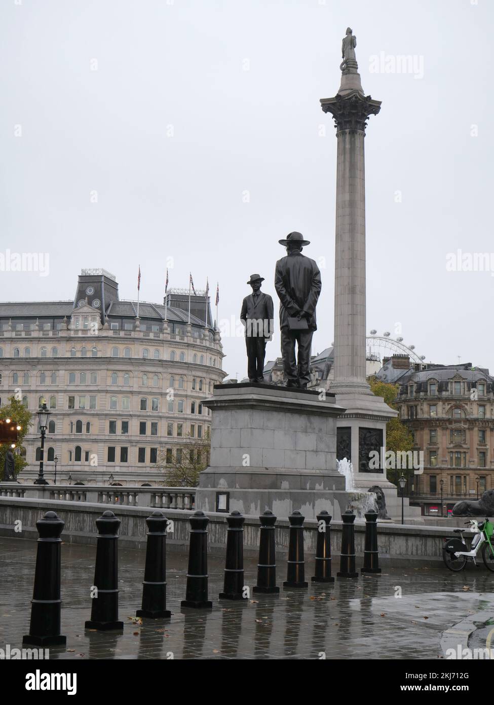 The Fourth Plinch, Trafalgar Square, London. Samson Kambalu statue Stock Photo