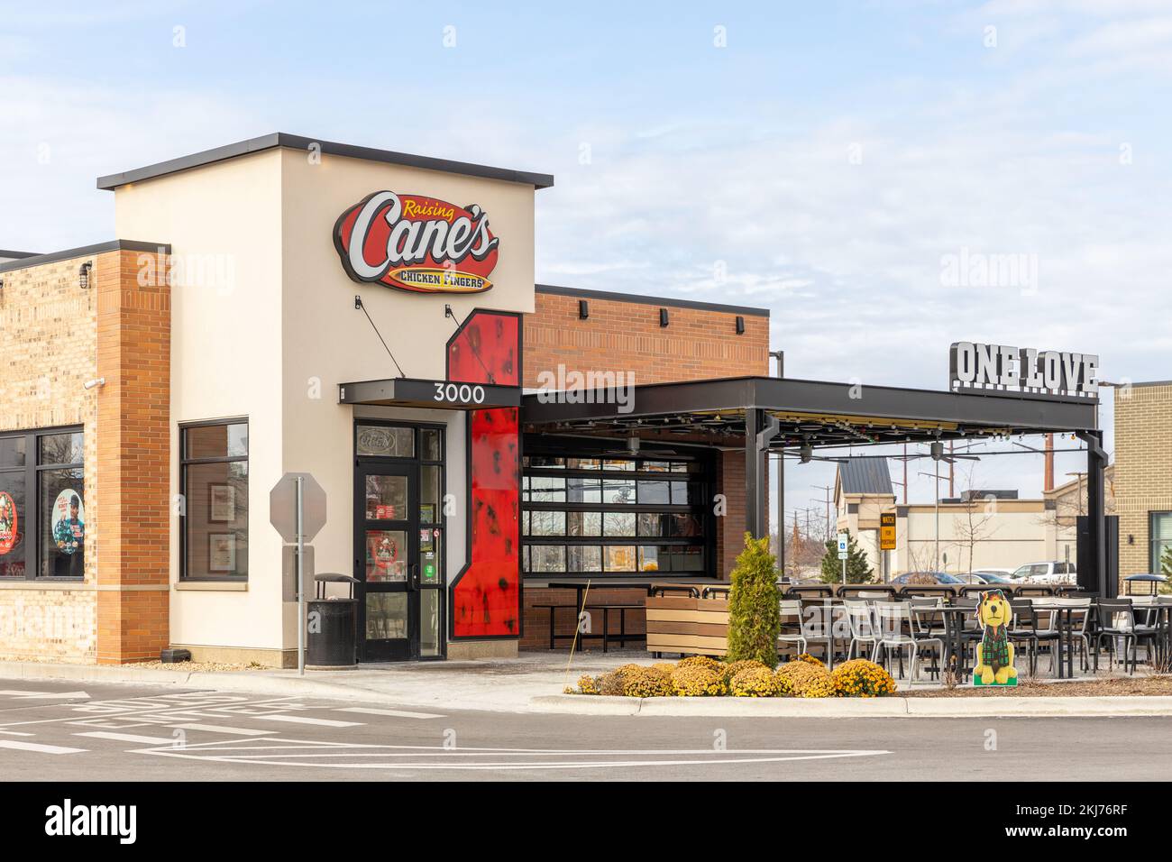 Raising Cane's is an American fast food restaurant chain that specializes in chicken fingers
