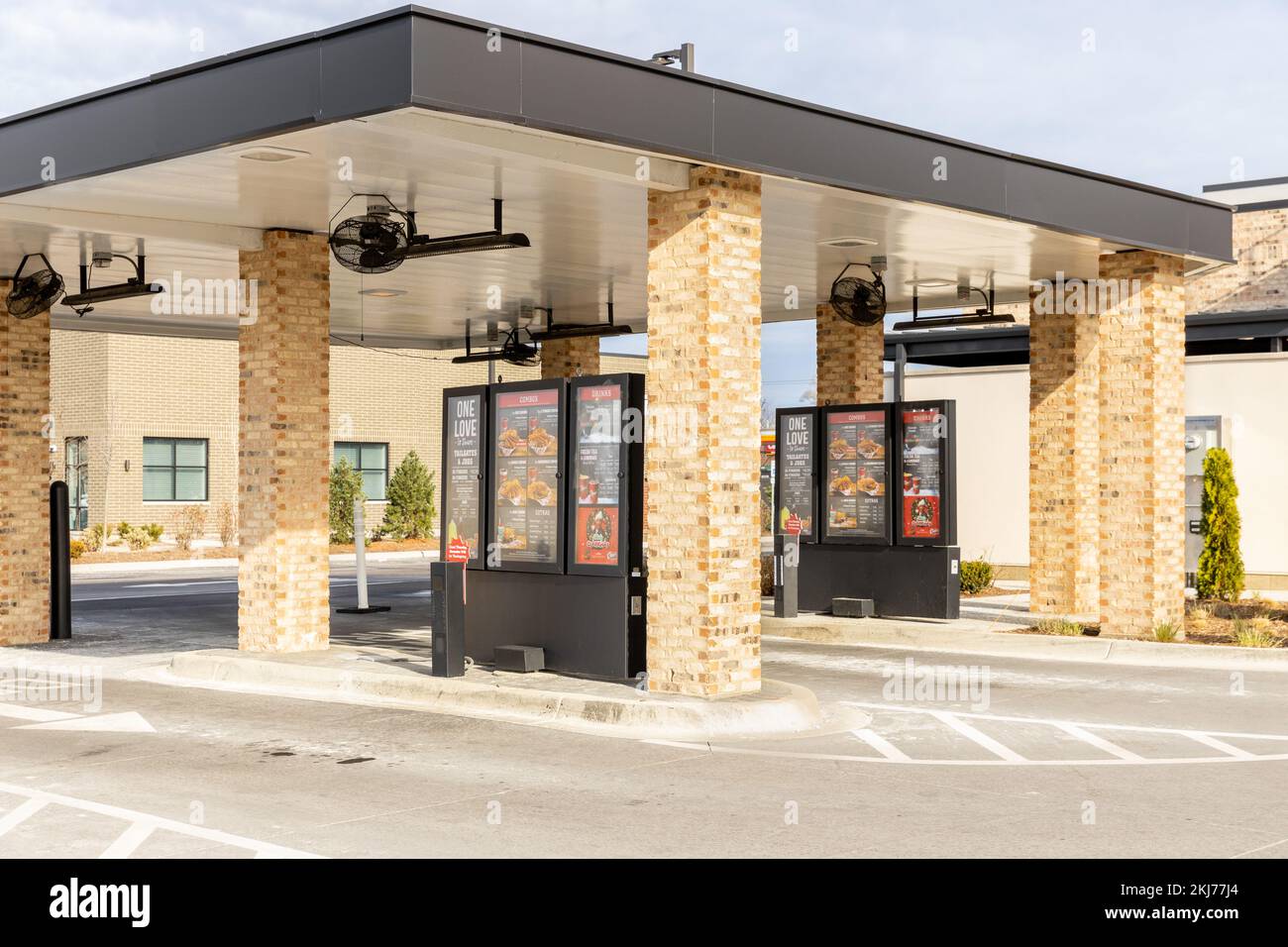 Raising Cane's is an American fast food restaurant chain that specializes in chicken fingers