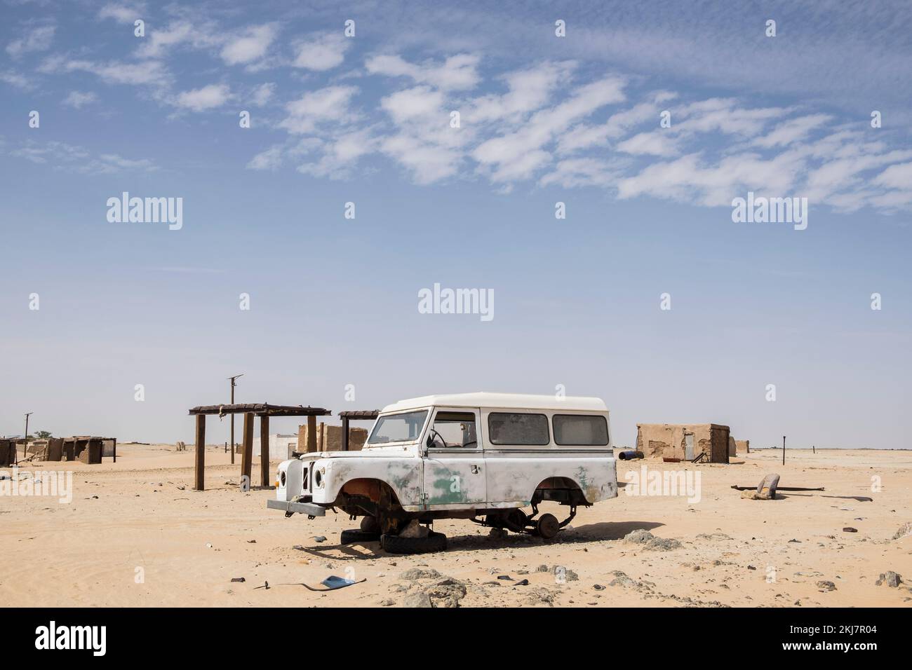 Mauritania, Inal, village in the desert Stock Photo Alamy