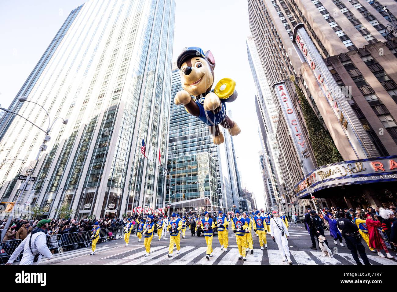 New York, United States. 24th Nov, 2022. The Paw Patrol Chase balloon ...