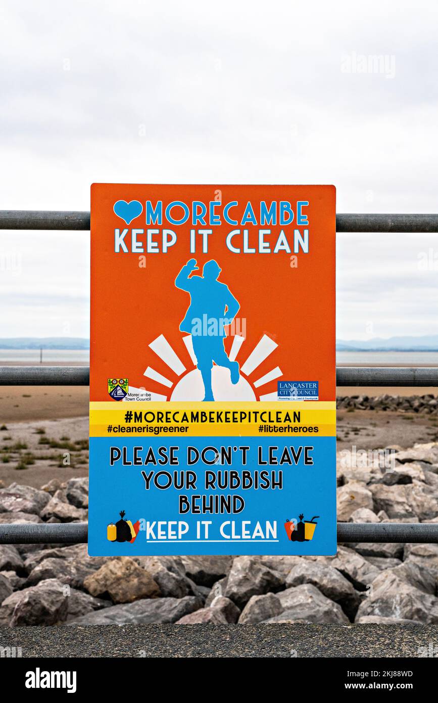 morecambe-keep-it-clean-sign-stock-photo-alamy
