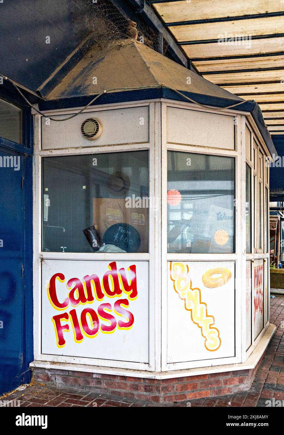 Kiosk in coastal town Stock Photo