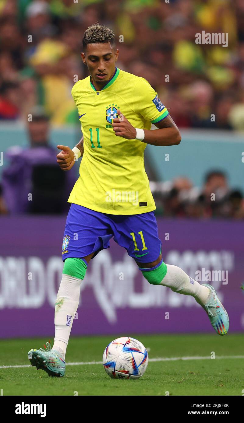 Doha, Qatar, 24th November 2022. Raphael Raphina of Brazil  during the FIFA World Cup 2022 match at Lusail Stadium, Doha. Picture credit should read: David Klein / Sportimage Credit: Sportimage/Alamy Live News Stock Photo