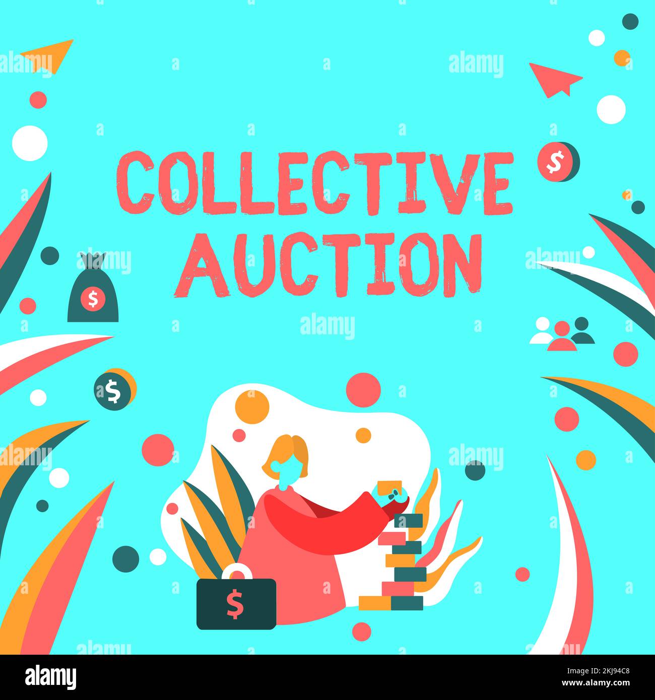 Inspiration showing sign Collective Auction. Business showcase ...