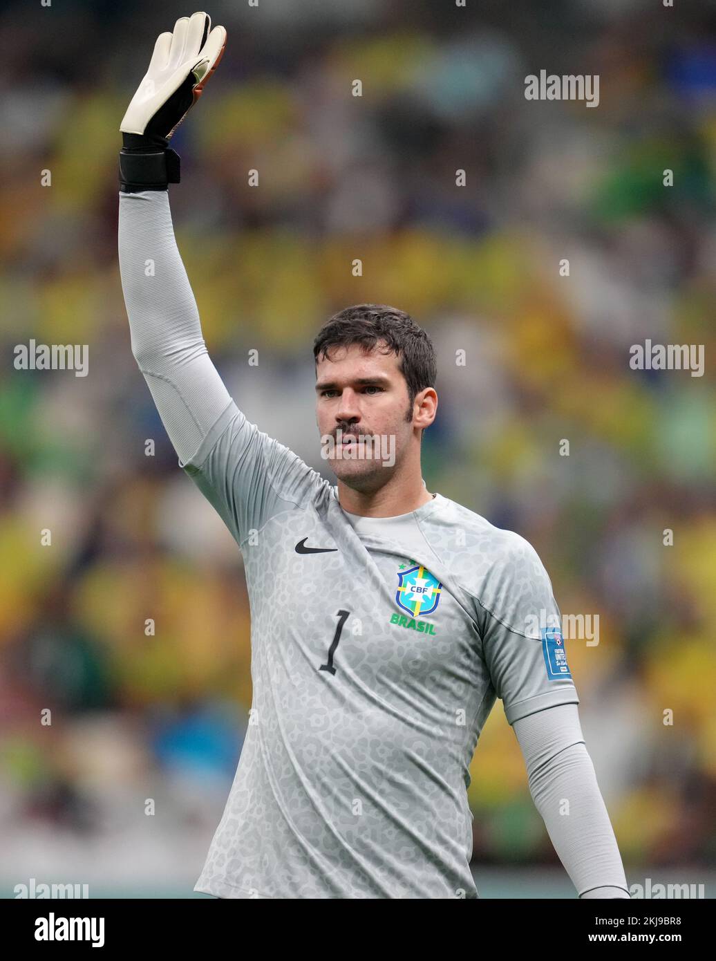 Brazil goalkeeper Alisson during the FIFA World Cup Group G match at