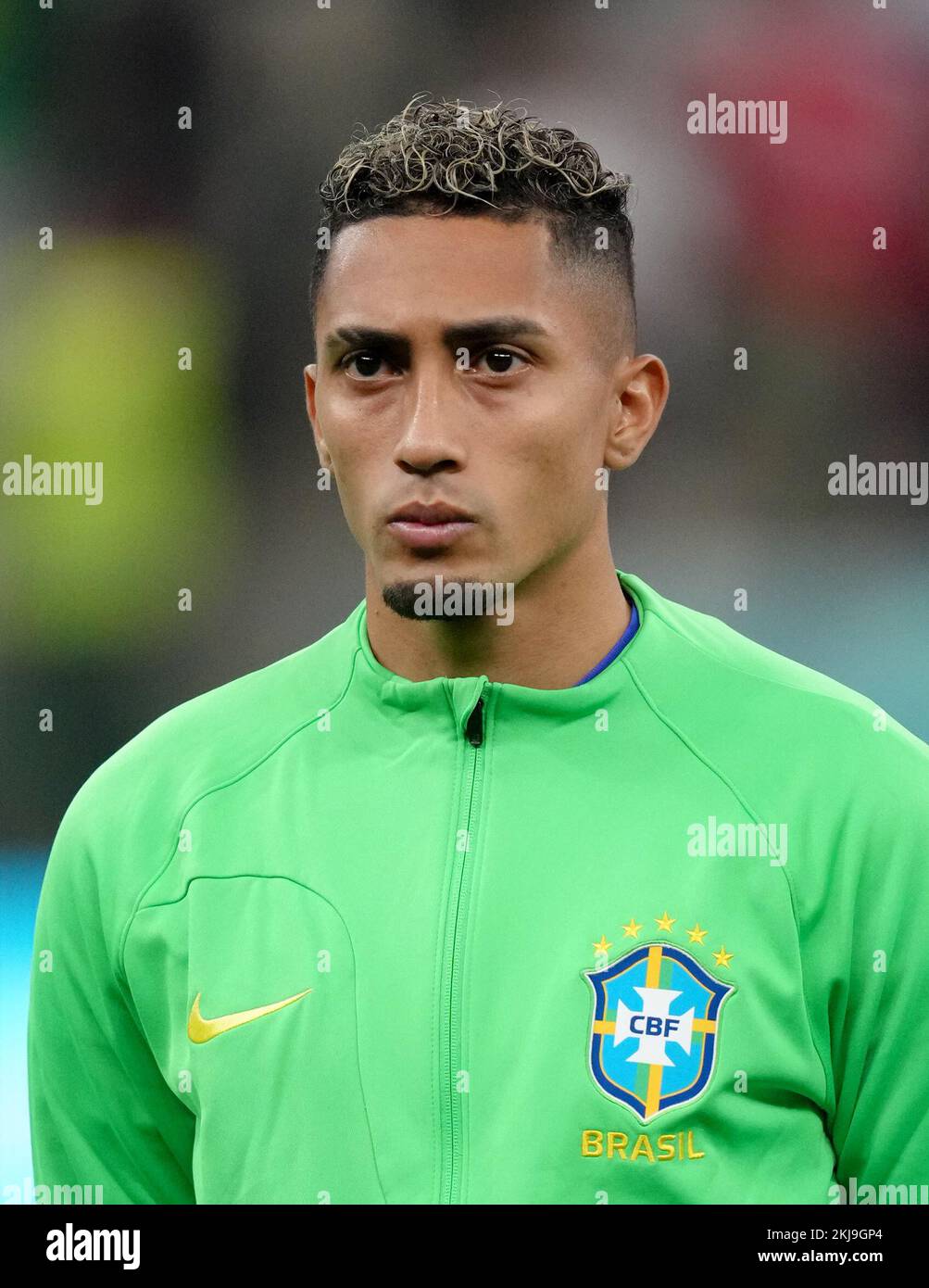 Brazil's Raphinha before the FIFA World Cup Group G match at the Lusail