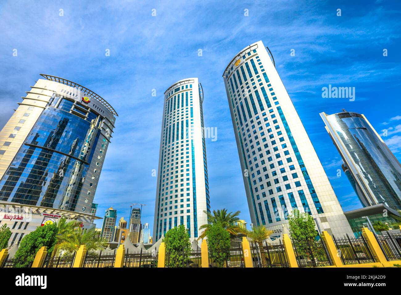 Doha, Qatar February 17, 2019 Alfardan Towers in Minestery and