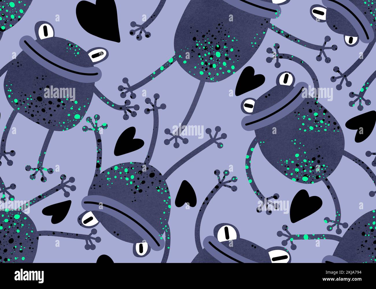 Cartoon animals seamless frogs pattern for wrapping paper and fabrics ...