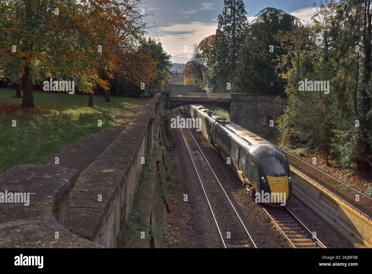 Autumn in Sydney Gardens Bath Stock Photo Alamy
