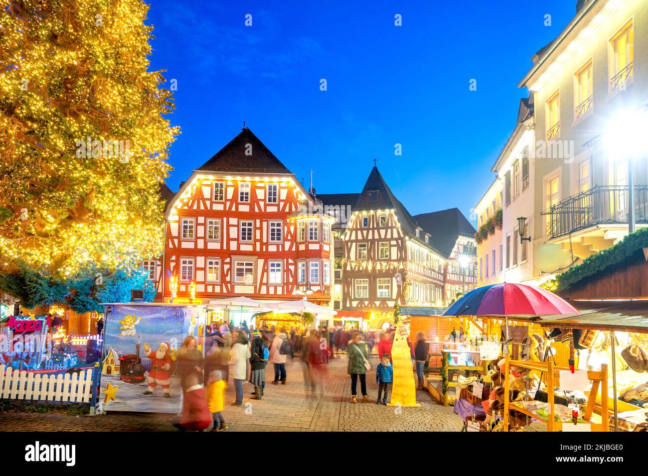 Christmas Market in Bensheim, Germany Stock Photo Alamy