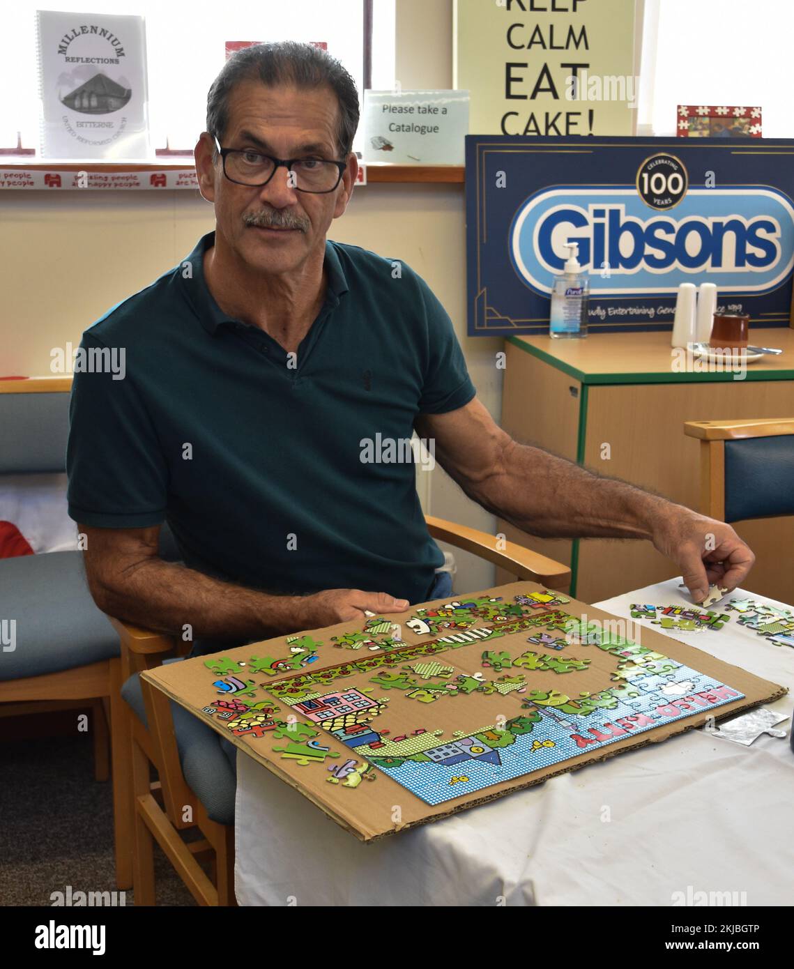 Volunteer Making A Hello Kitty Puzzle At United Reformed Church Jigsaw
