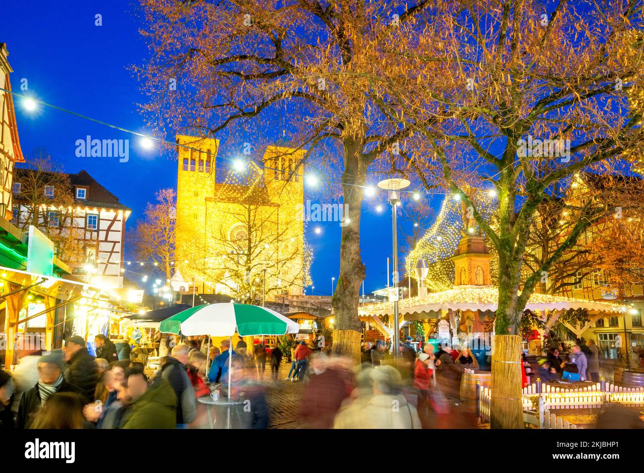 Christmas Market in Bensheim, Germany Stock Photo Alamy