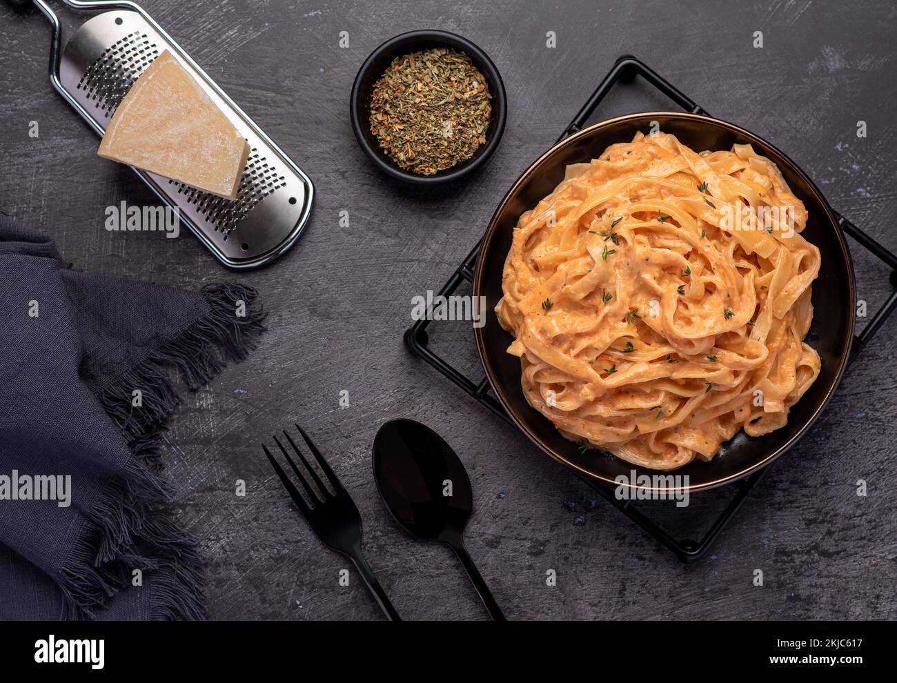 Food photography of tagliatelle, pasta, noodles, cheese, parmesan