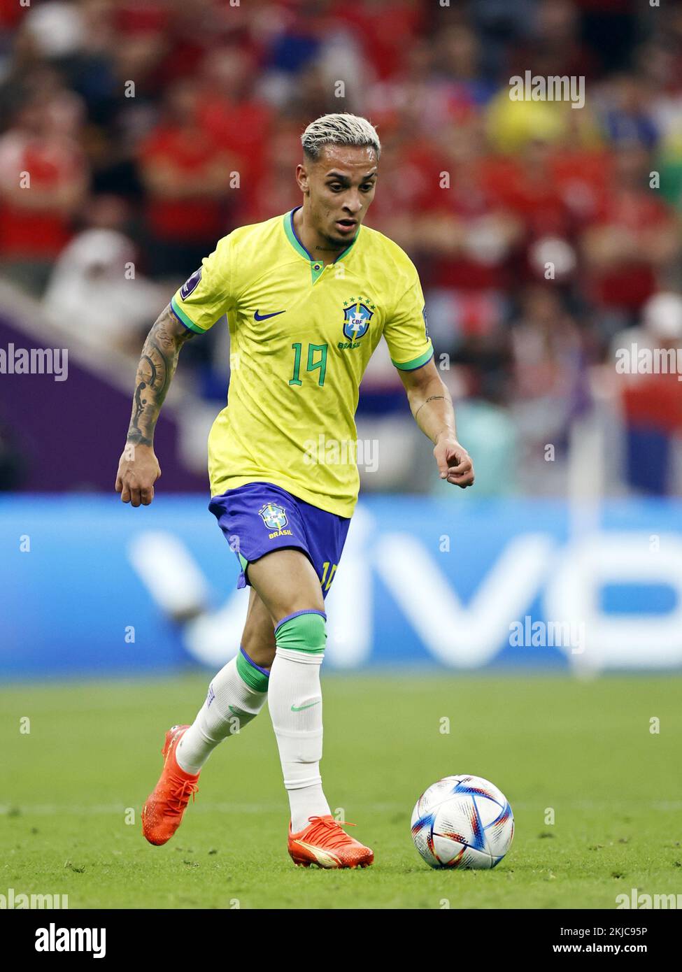 LUSAIL CITY - Antony of Brazil during the FIFA World Cup Qatar 2022