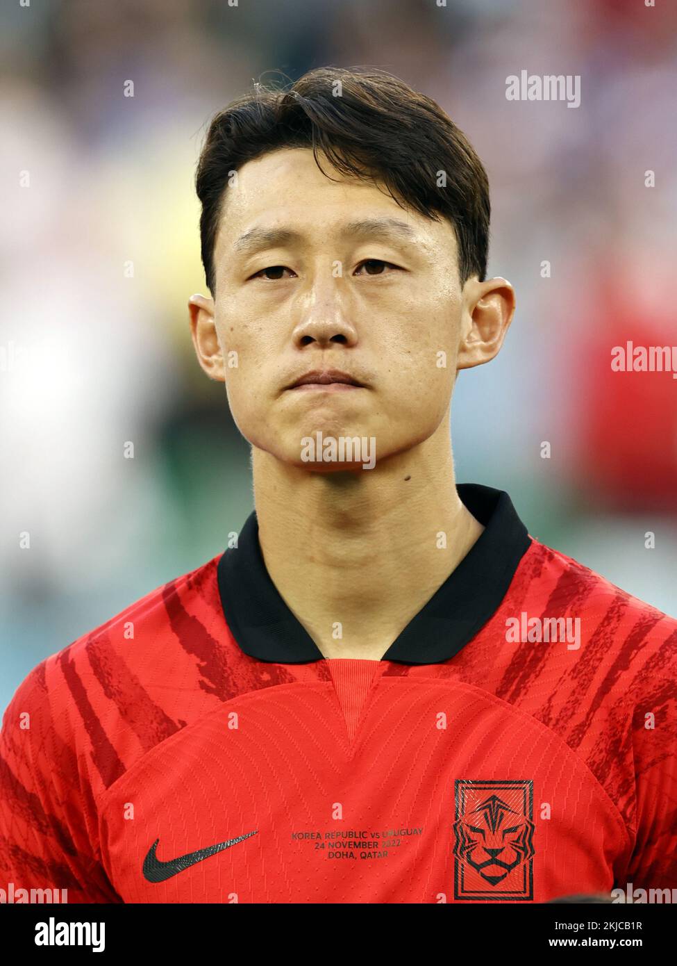 DOHA - Jae-sung Lee of Korea Republic during the FIFA World Cup Qatar 2022 group H match between Uruguay and South Korea at Education City Stadium on November 24, 2022 in Doha, Qatar. AP | Dutch Height | MAURICE OF STONE Credit: ANP/Alamy Live News Stock Photo