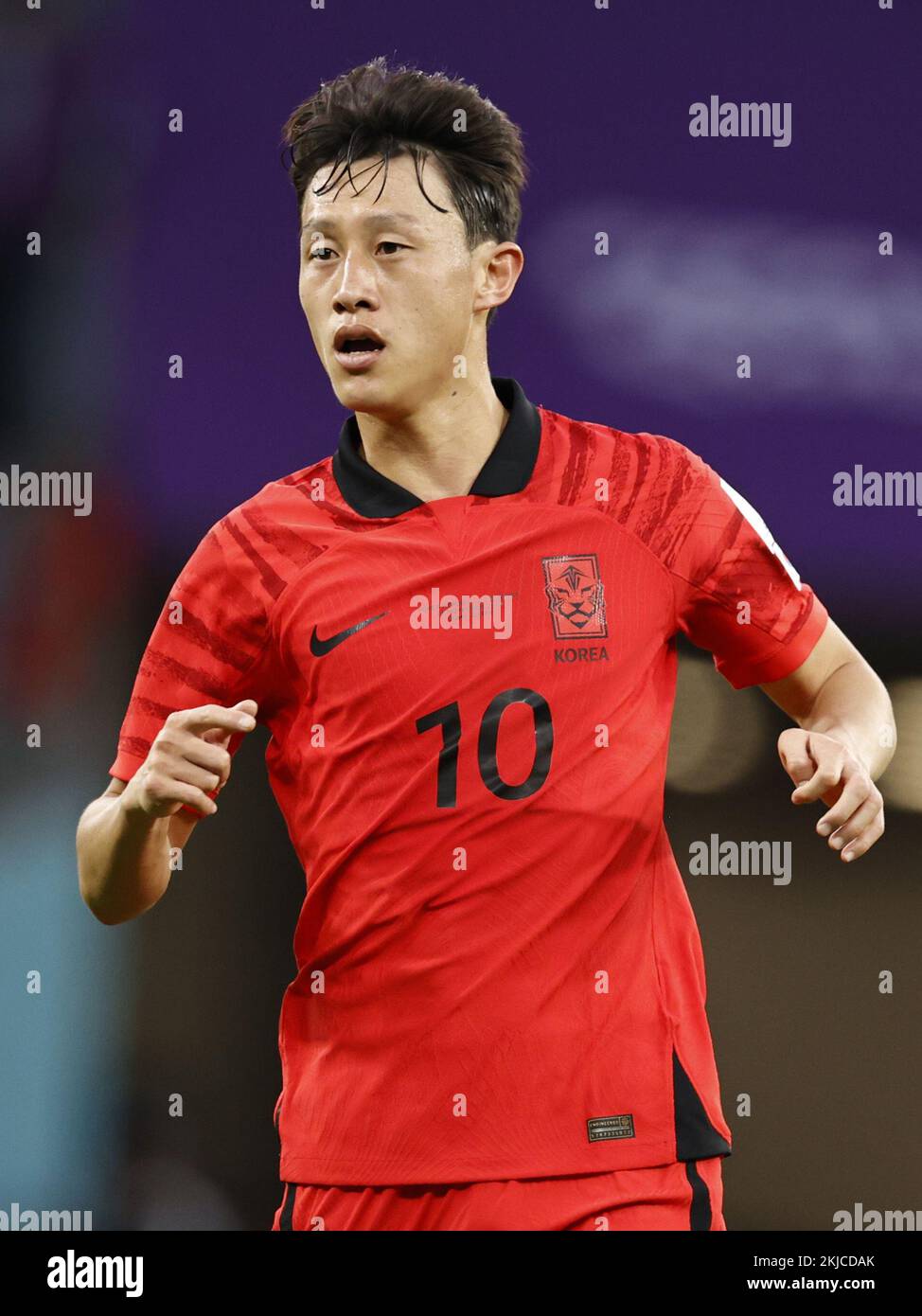 DOHA - Jae-sung Lee of Korea Republic during the FIFA World Cup Qatar 2022 group H match between Uruguay and South Korea at Education City Stadium on November 24, 2022 in Doha, Qatar. AP | Dutch Height | MAURICE OF STONE Credit: ANP/Alamy Live News Stock Photo
