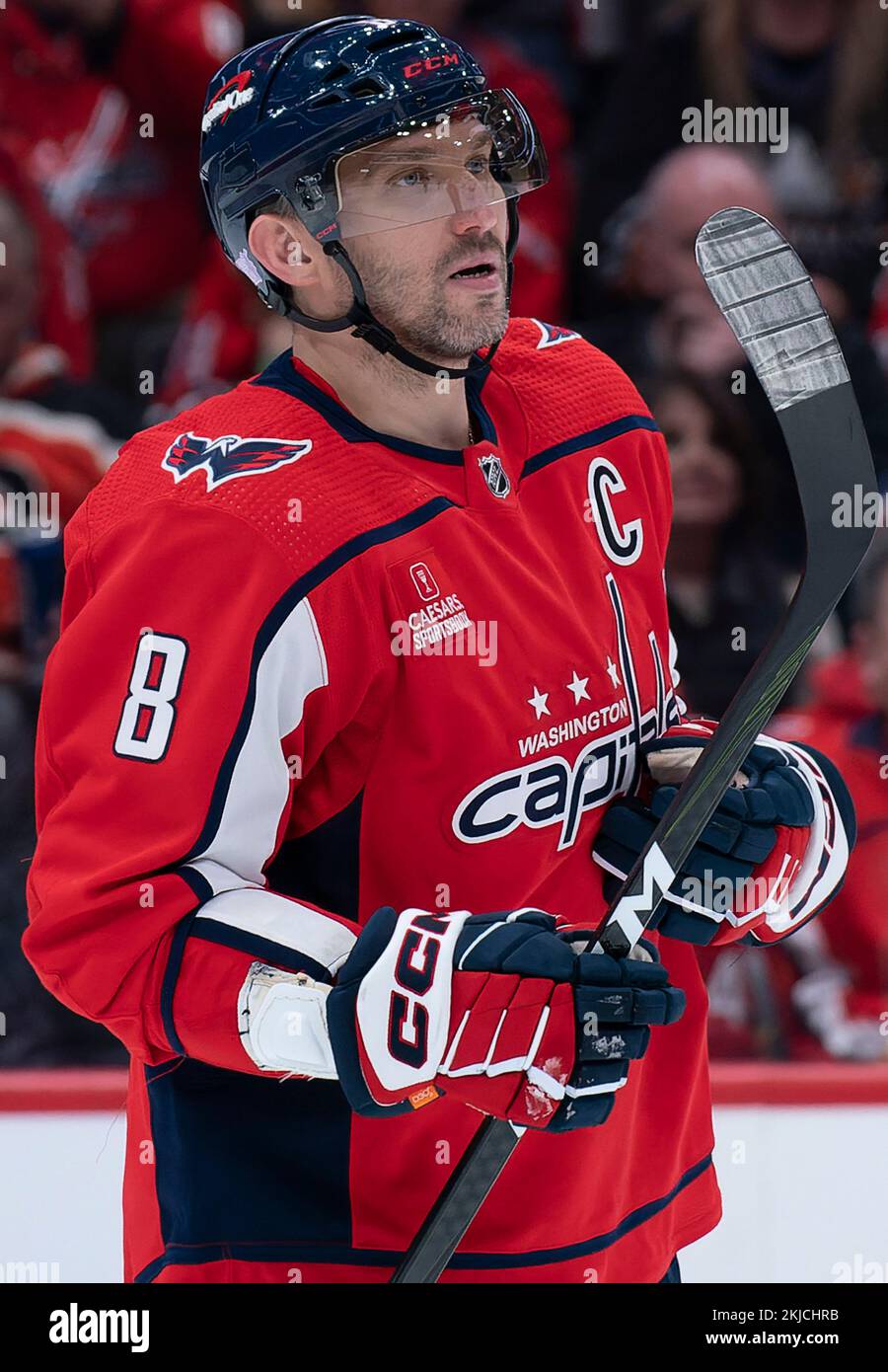 WASHINGTON, DC - NOVEMBER 23:  during a NHL game between the Washington Capitals and the Philadelphia Flyers on November 23, 2022 at Capital One Arena Stock Photo