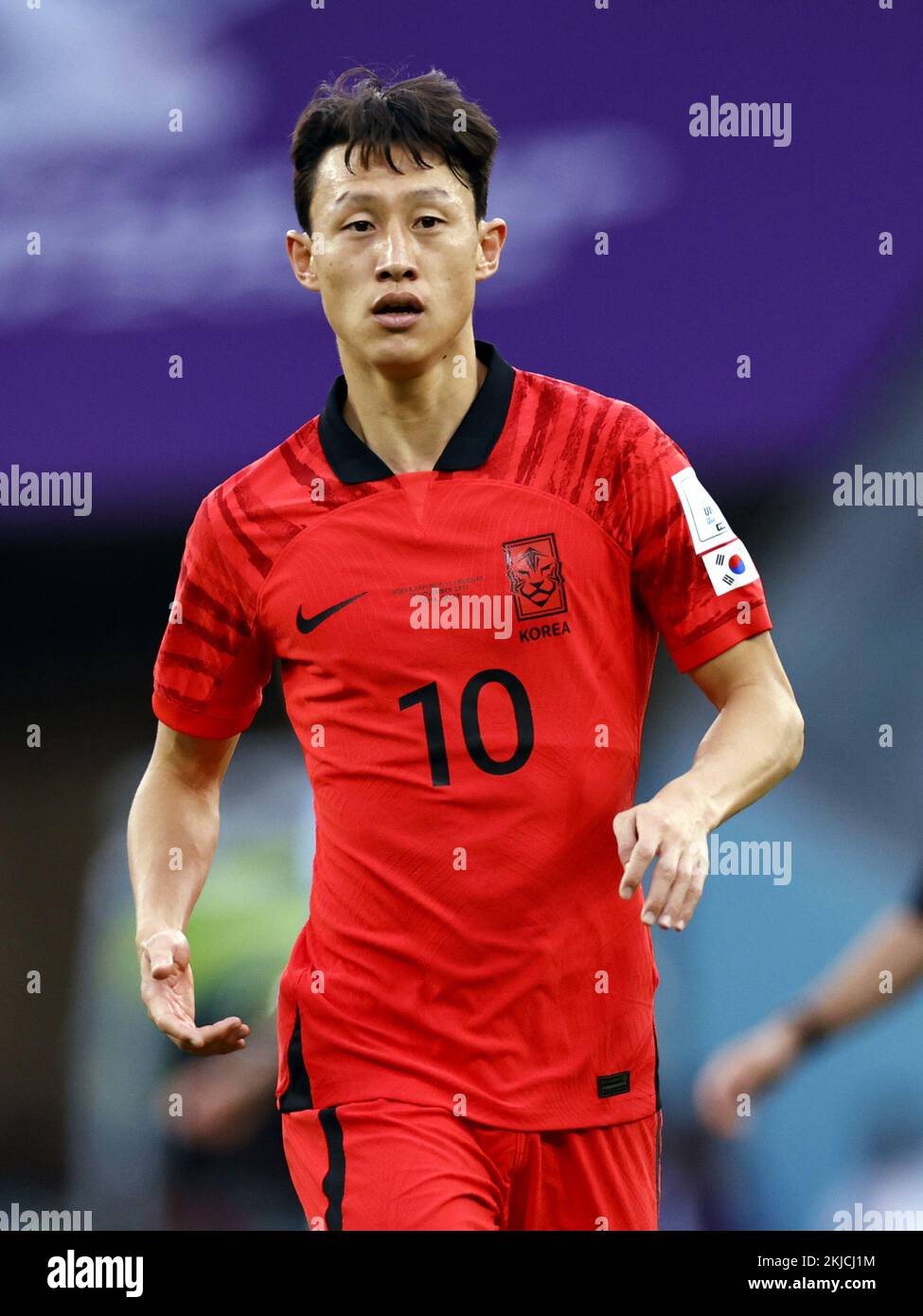 DOHA - Jae-sung Lee of Korea Republic during the FIFA World Cup Qatar 2022  group H match between Uruguay and South Korea at Education City Stadium on  November 24, 2022 in Doha,