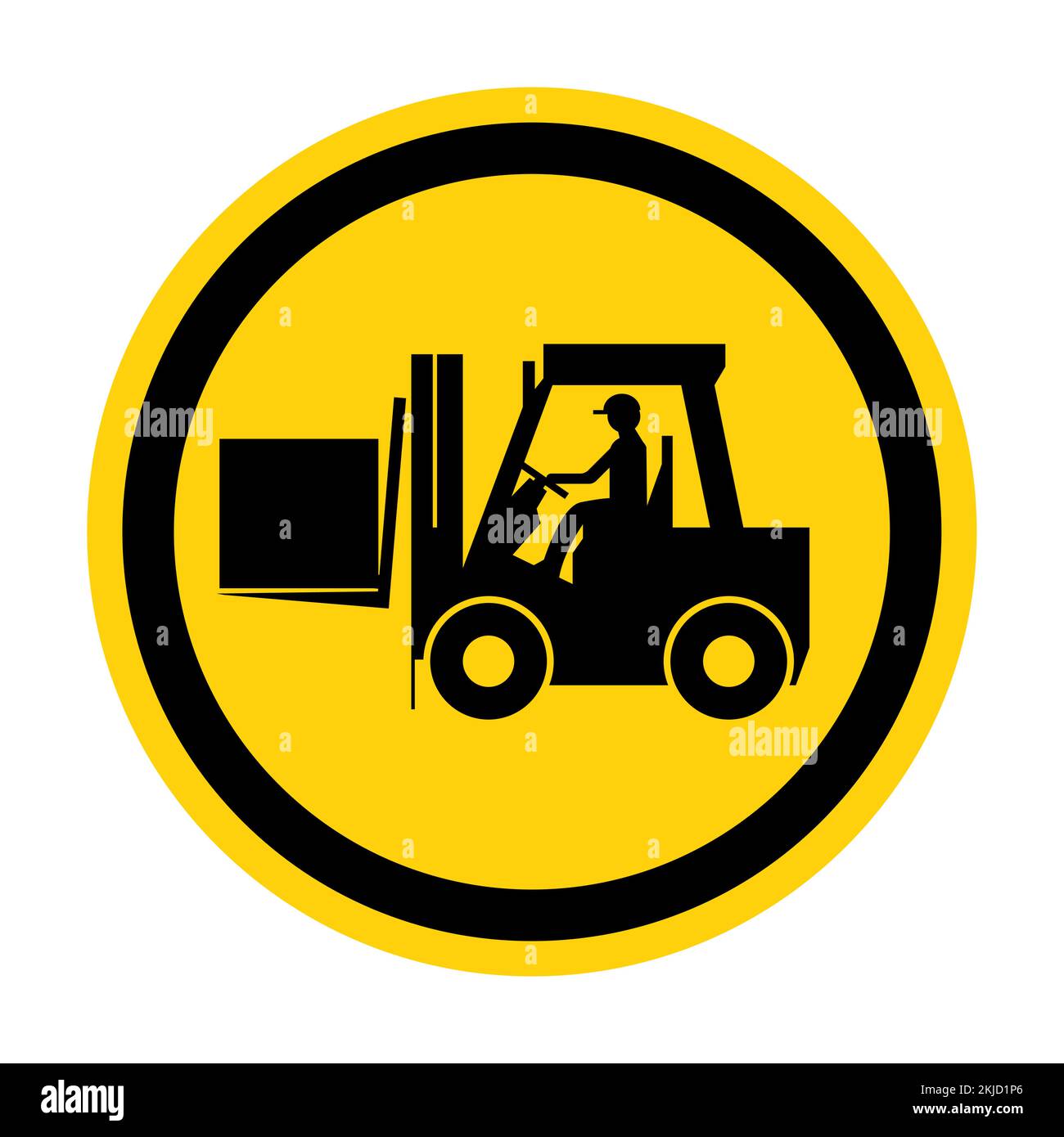 Forklift truck sign,Hazard warning forklift Stock Vector Image & Art