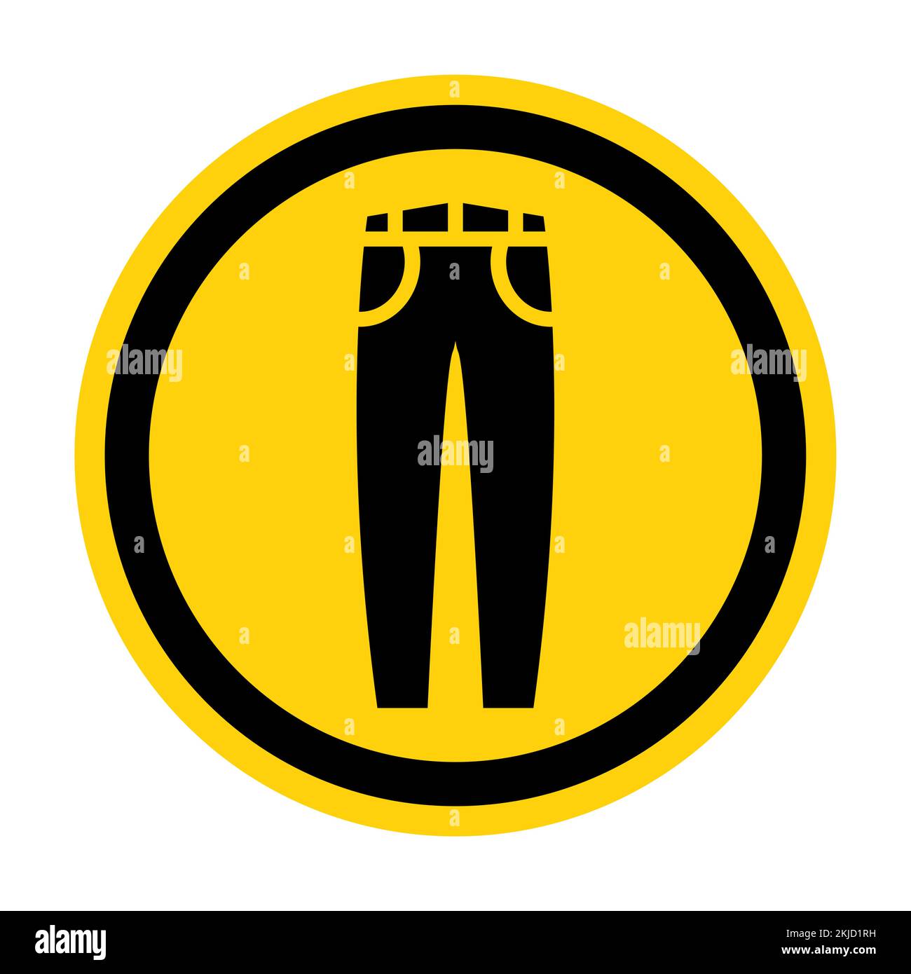 Jeans vector icon isolated on white background Stock Vector