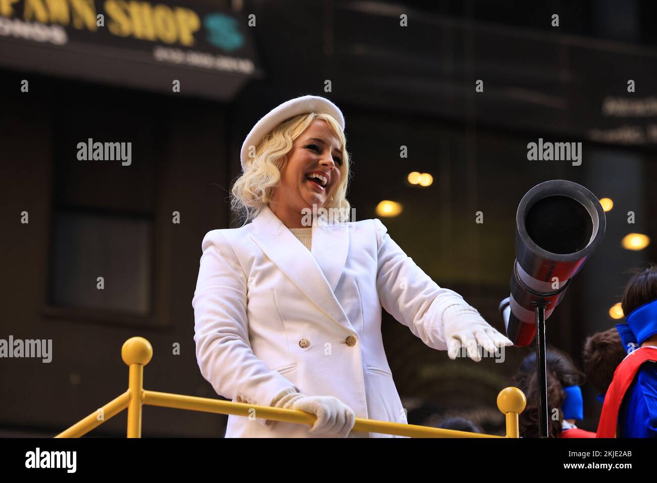 Float Singer NEW YORK, NEW YORK - November 24, 2022: Singer and songwriter Cam rides ...