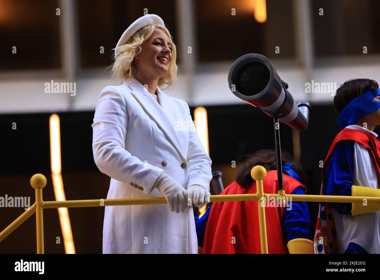 Float Singer NEW YORK, NEW YORK - November 24, 2022: Singer and songwriter Cam rides ...