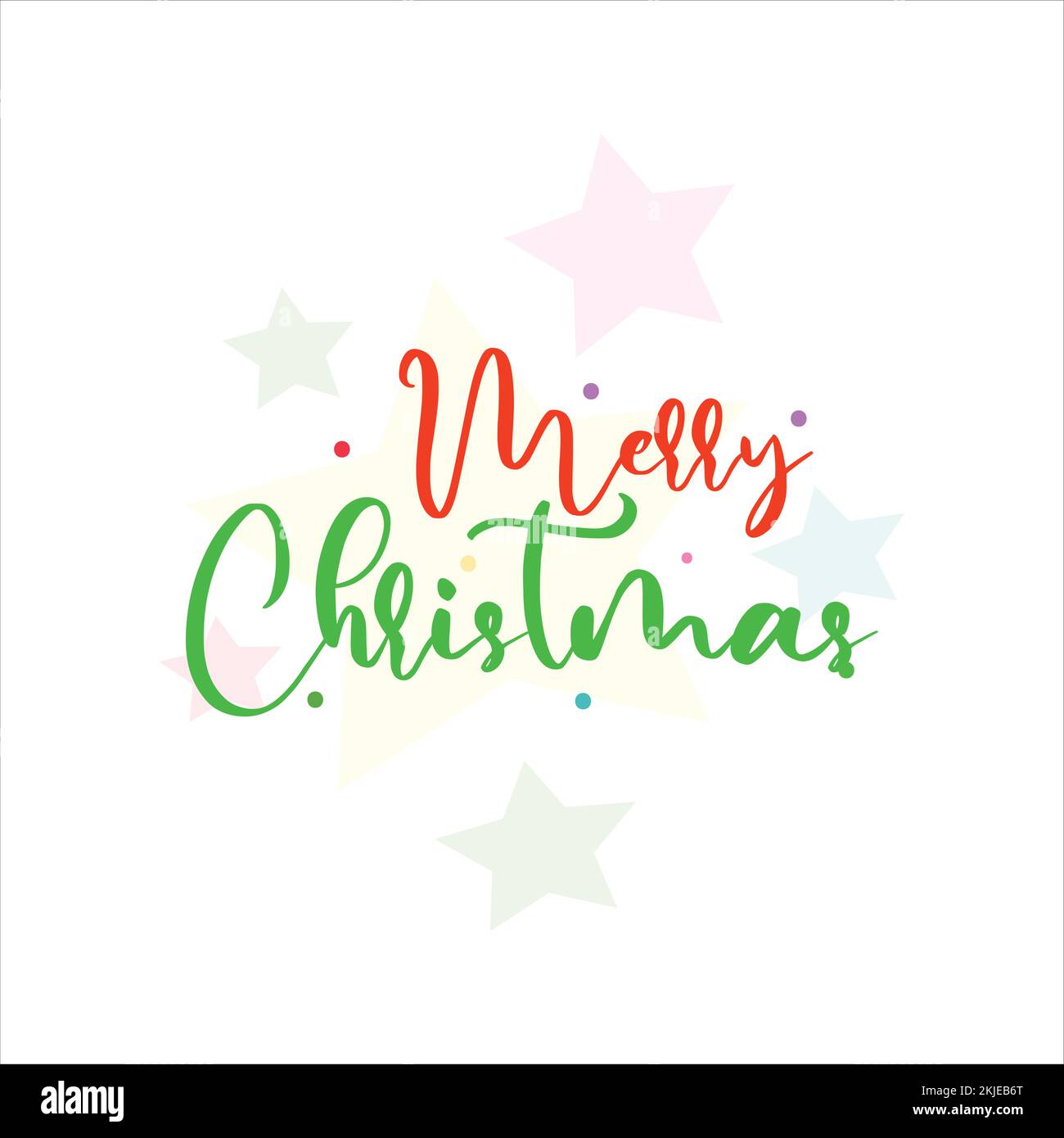 Decorative Merry Christmas vector illustration Stock Vector