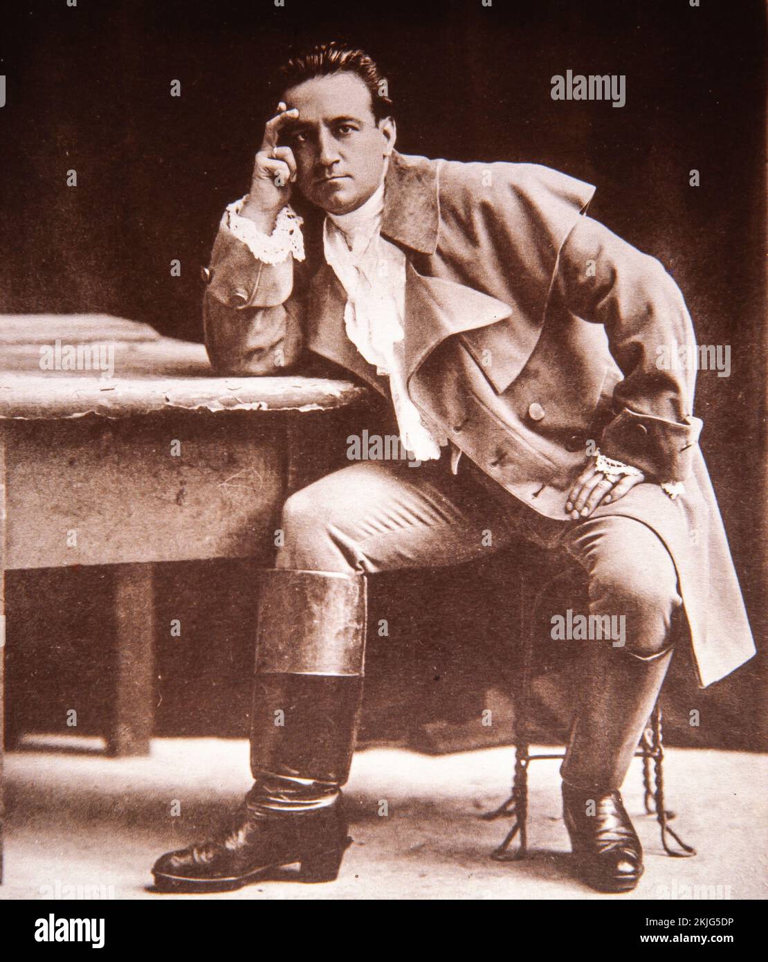 Hipólito Lázaro Higueras (Barcelona, 13 de septiembre de 1887 ibídem, 15 de mayo de 1974) fue un famoso tenor lírico español. Colección privada. Stock Photo