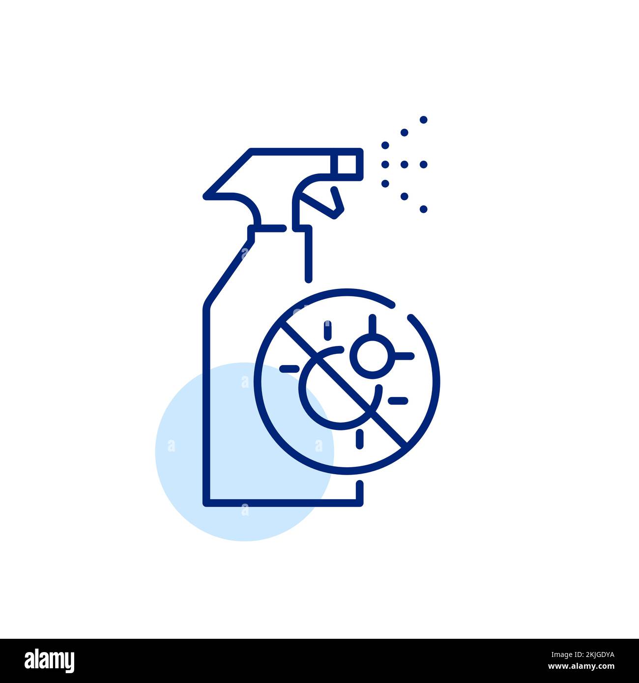 Bug repellent spray icon. Pixel perfect, editable stroke Stock Vector