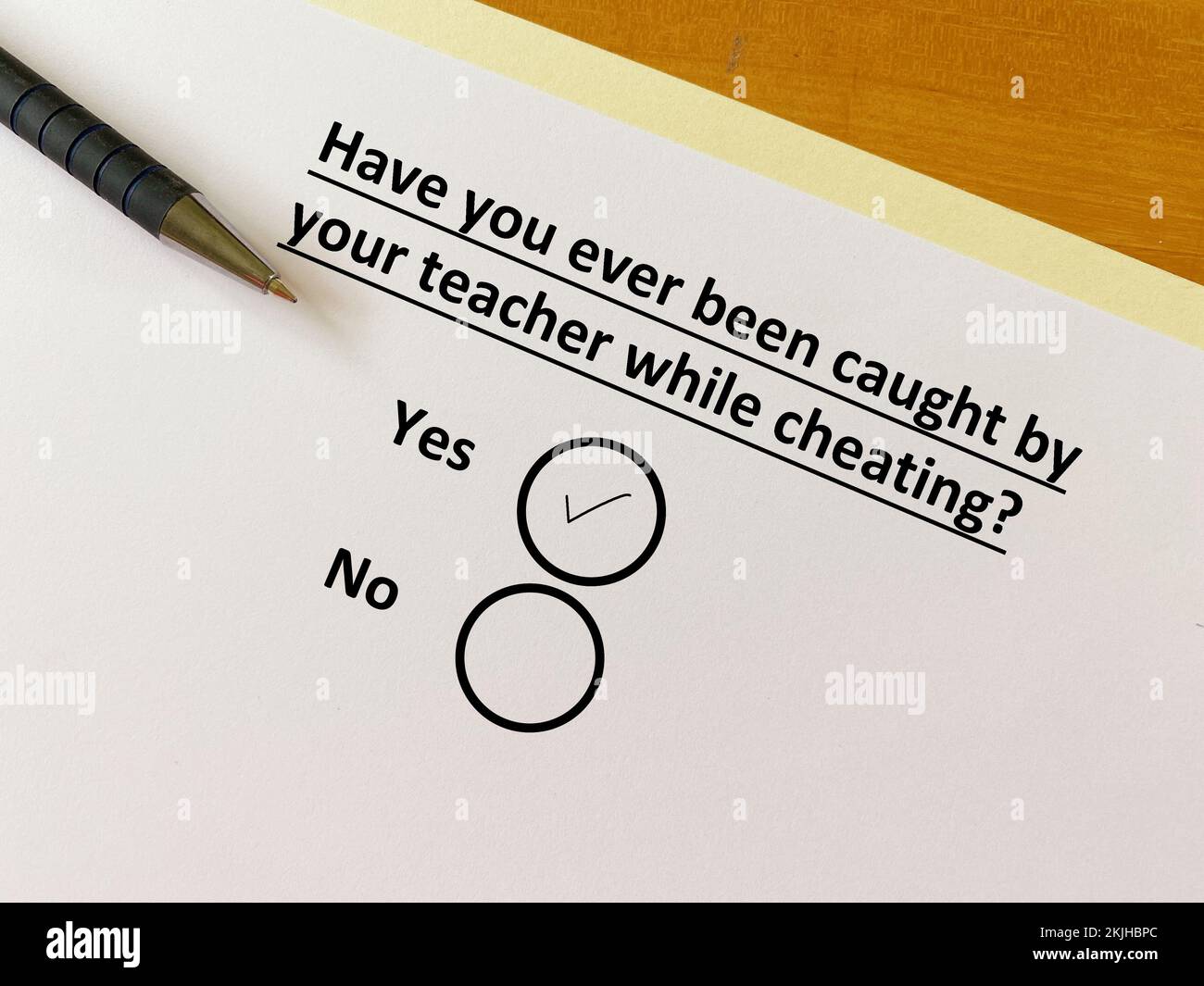 One person is answering question about academic performance. He was