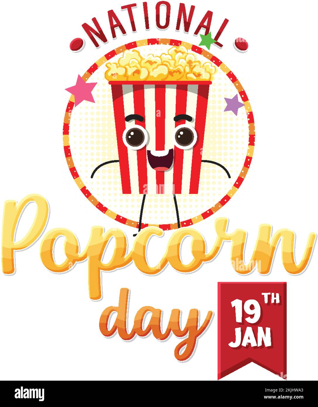 National popcorn day banner design illustration Stock Vector Image