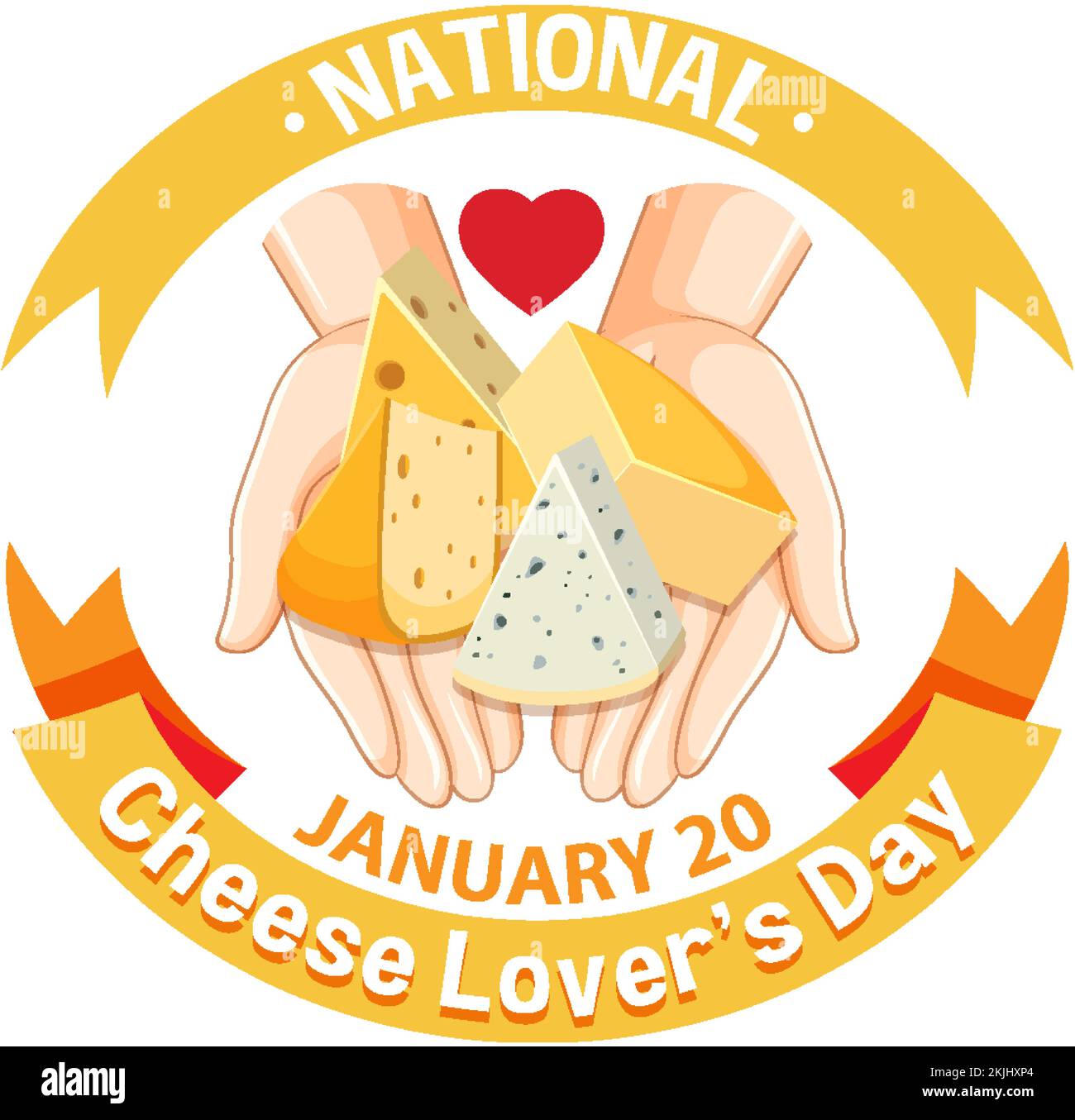 National Cheese Lovers Day Banner Design illustration Stock Vector