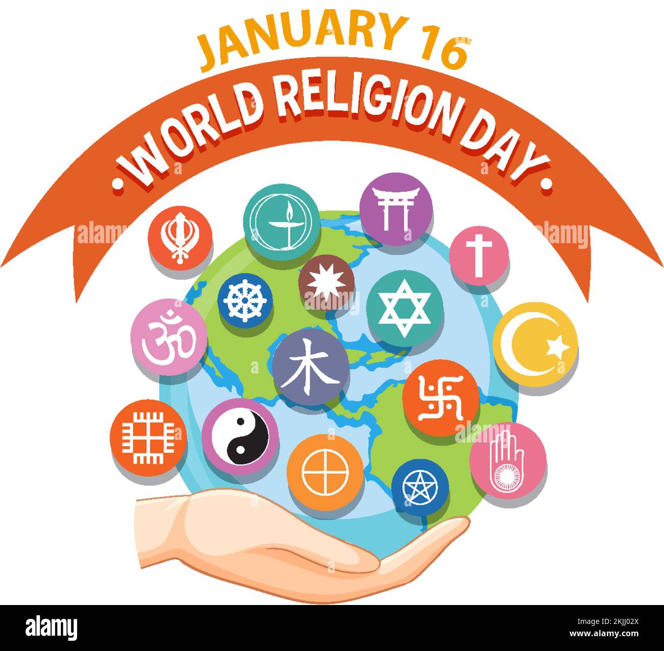 World religion day banner design illustration Stock Vector Image & Art