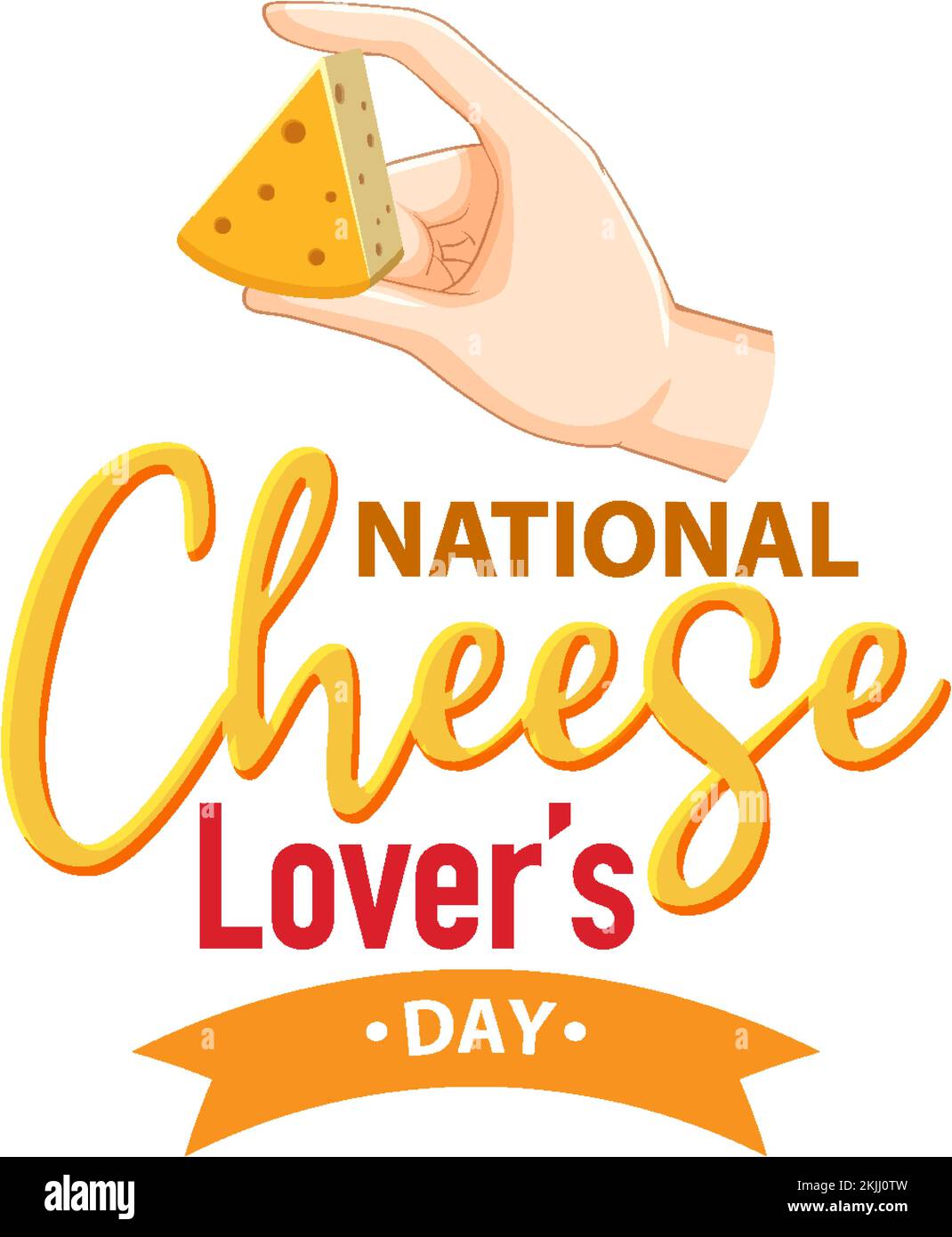 National Cheese Lovers Day Banner Design illustration Stock Vector