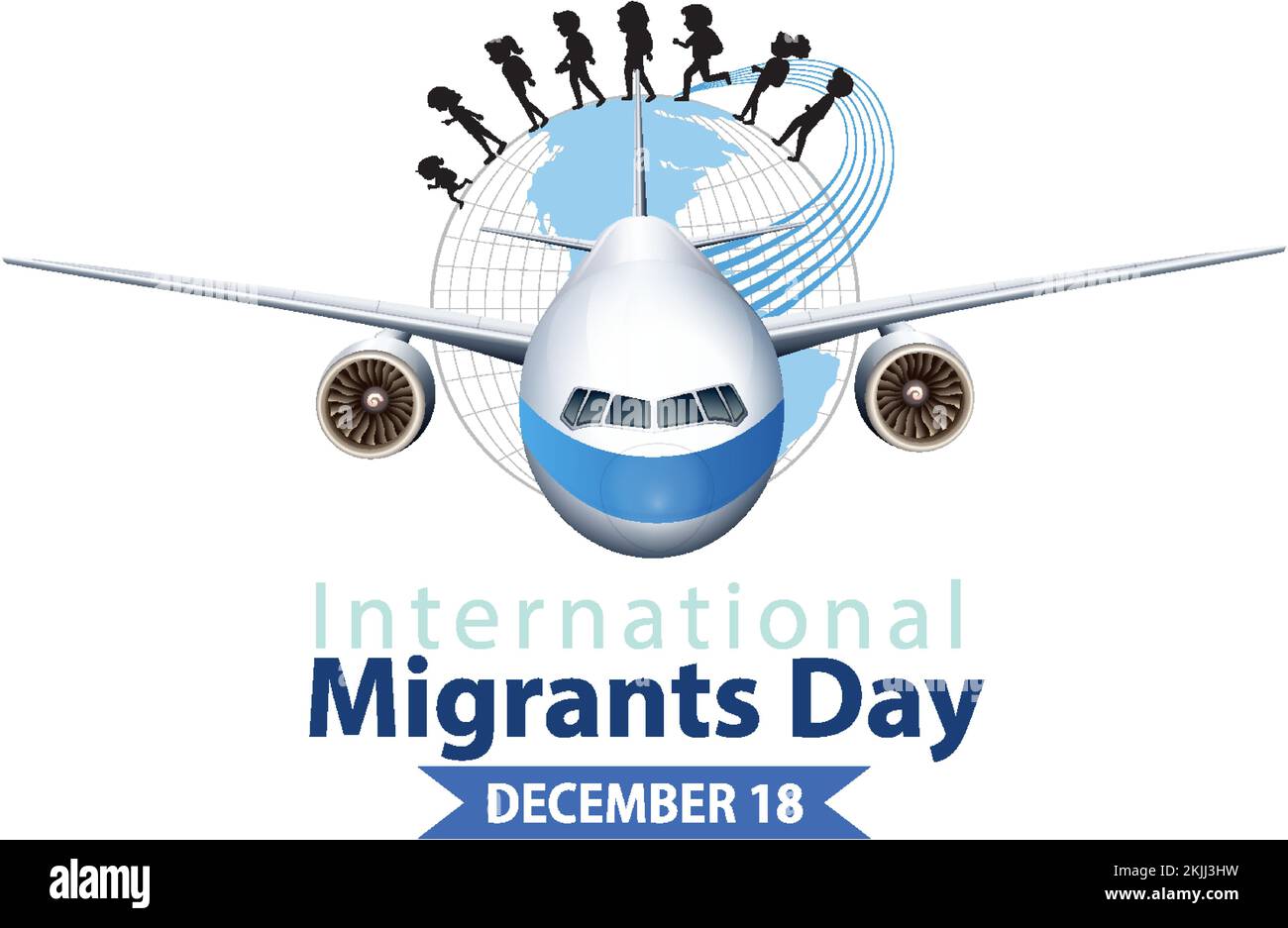 International Migrants Day Banner Design illustration Stock Vector ...