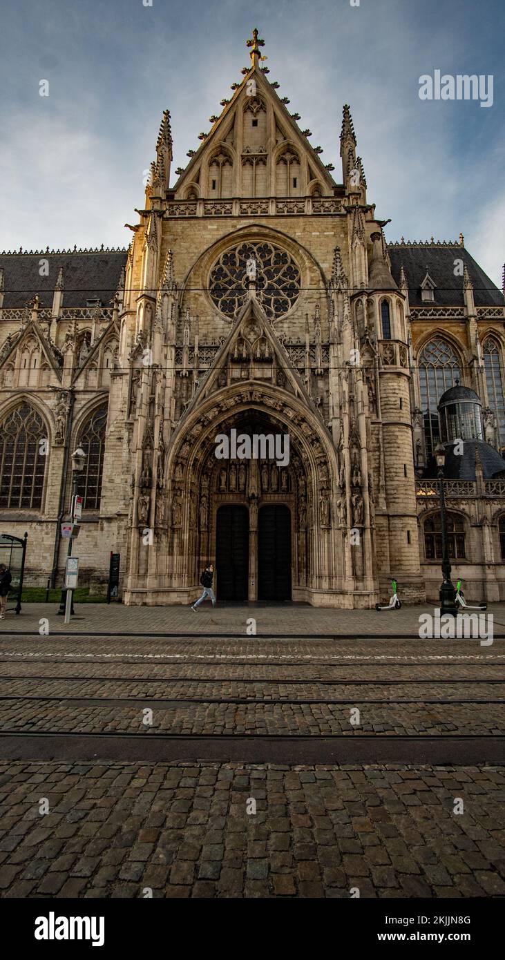 Church of Our Lady of Victories at the Sablon Stock Photo - Alamy