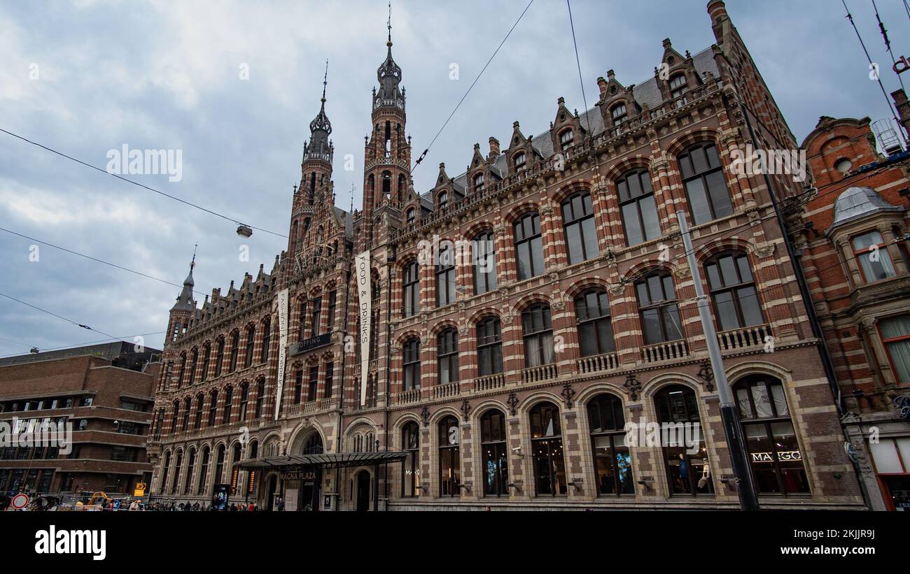 Magna Plaza shopping Mall In Amsterdam Stock Photo Alamy