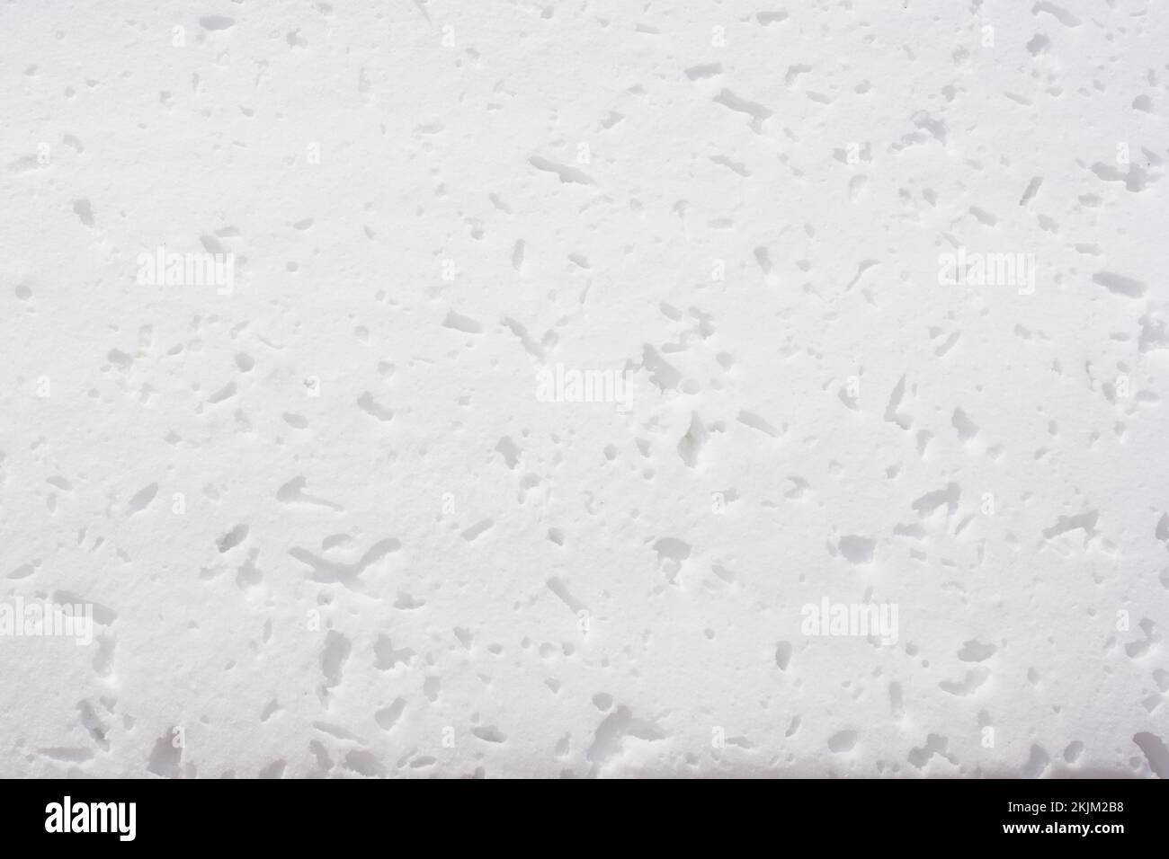 Surface of snow with various traces Stock Photo - Alamy