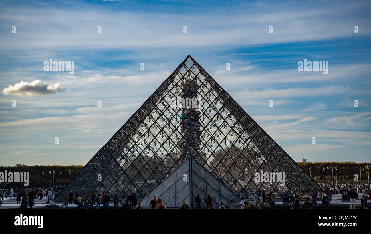 The Louvre Museum in Paris worlds most visited Museum Stock Photo