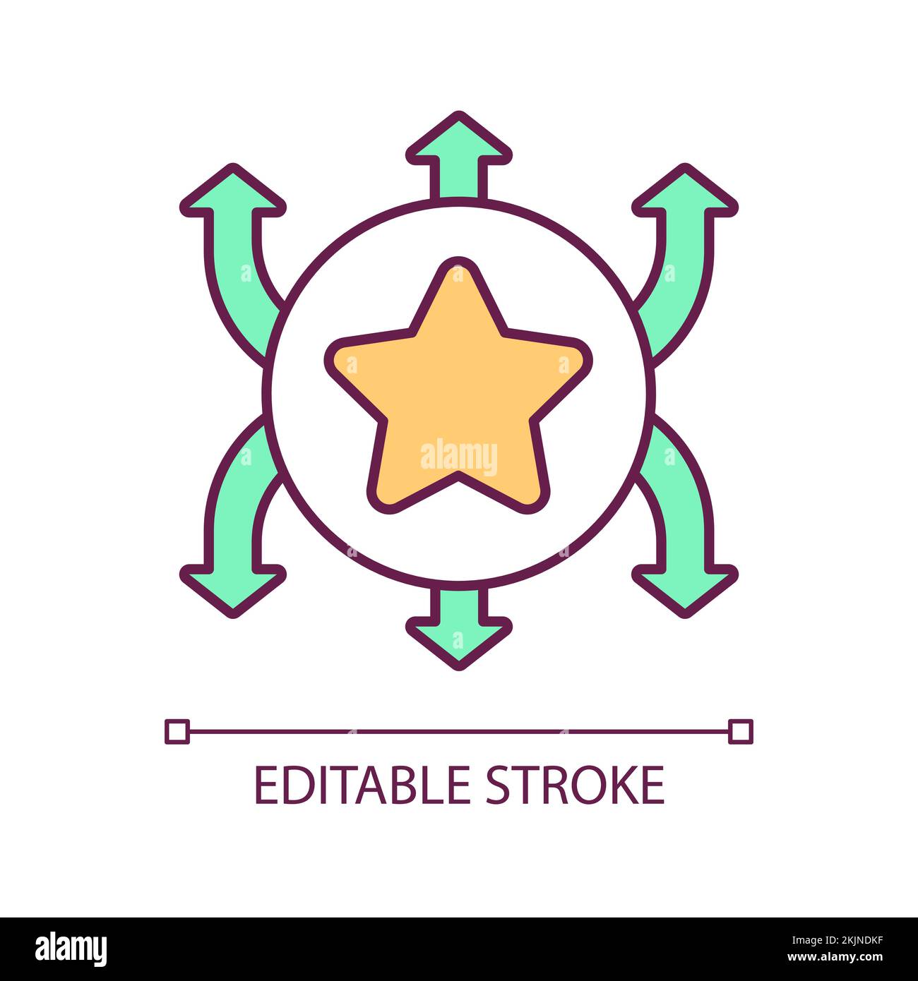 Benefits of multi channel distribution RGB color icon Stock Vector Image & Art Alamy