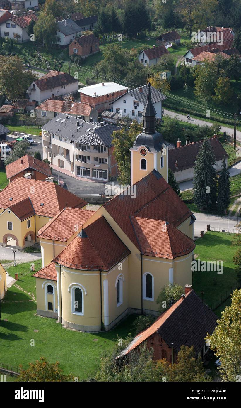 Parish Church of Saint Mary Magdalene in Ivanec, Croatia Stock Photo