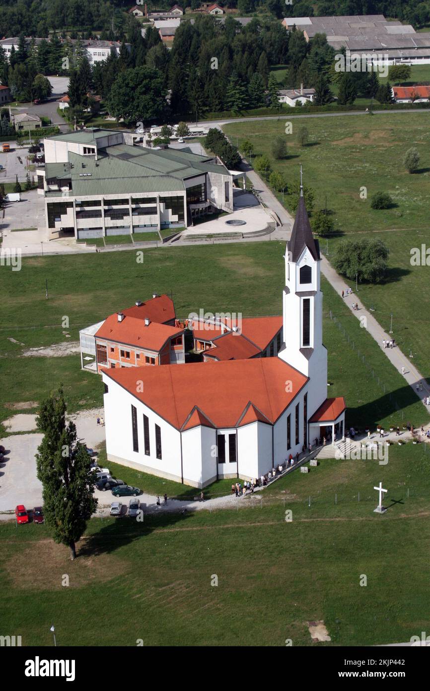 Parish Church of the Sacred Heart of Jesus in Karlovac, Croatia Stock Photo