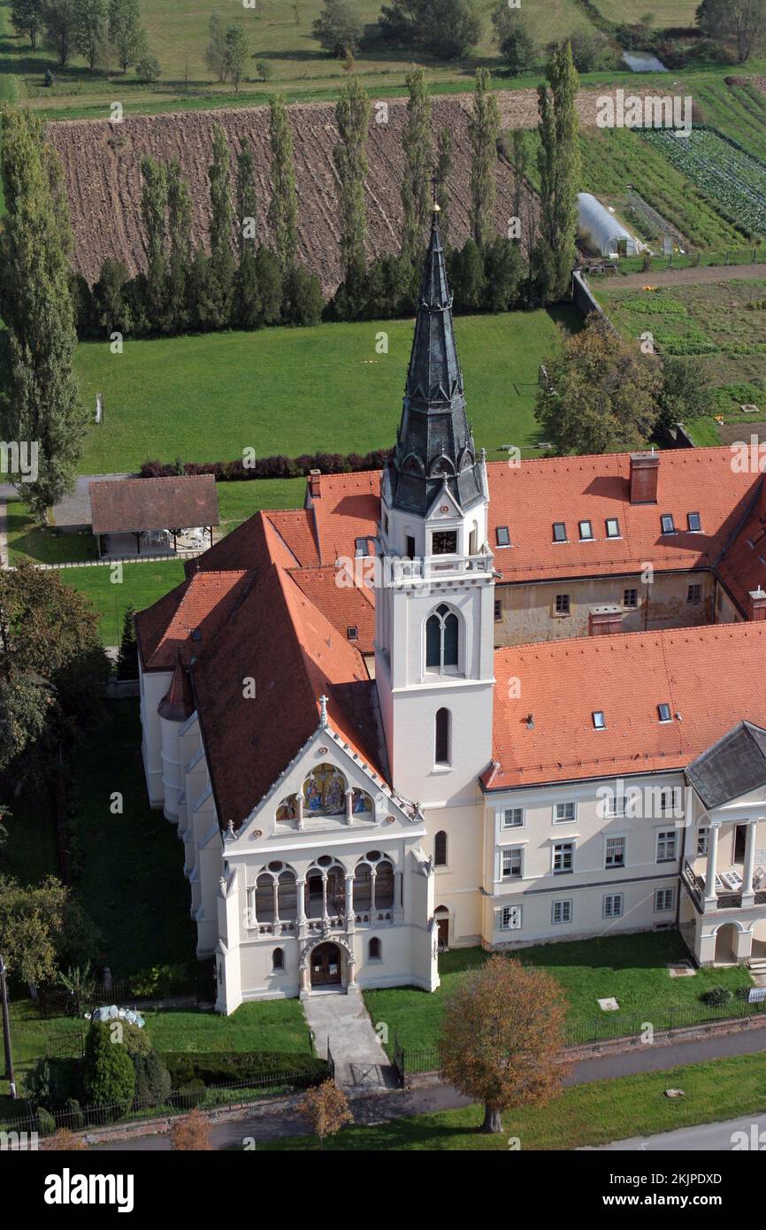 Greek Catholic Cathedral of the Holy Trinity in Krizevci, Croatia Stock Photo
