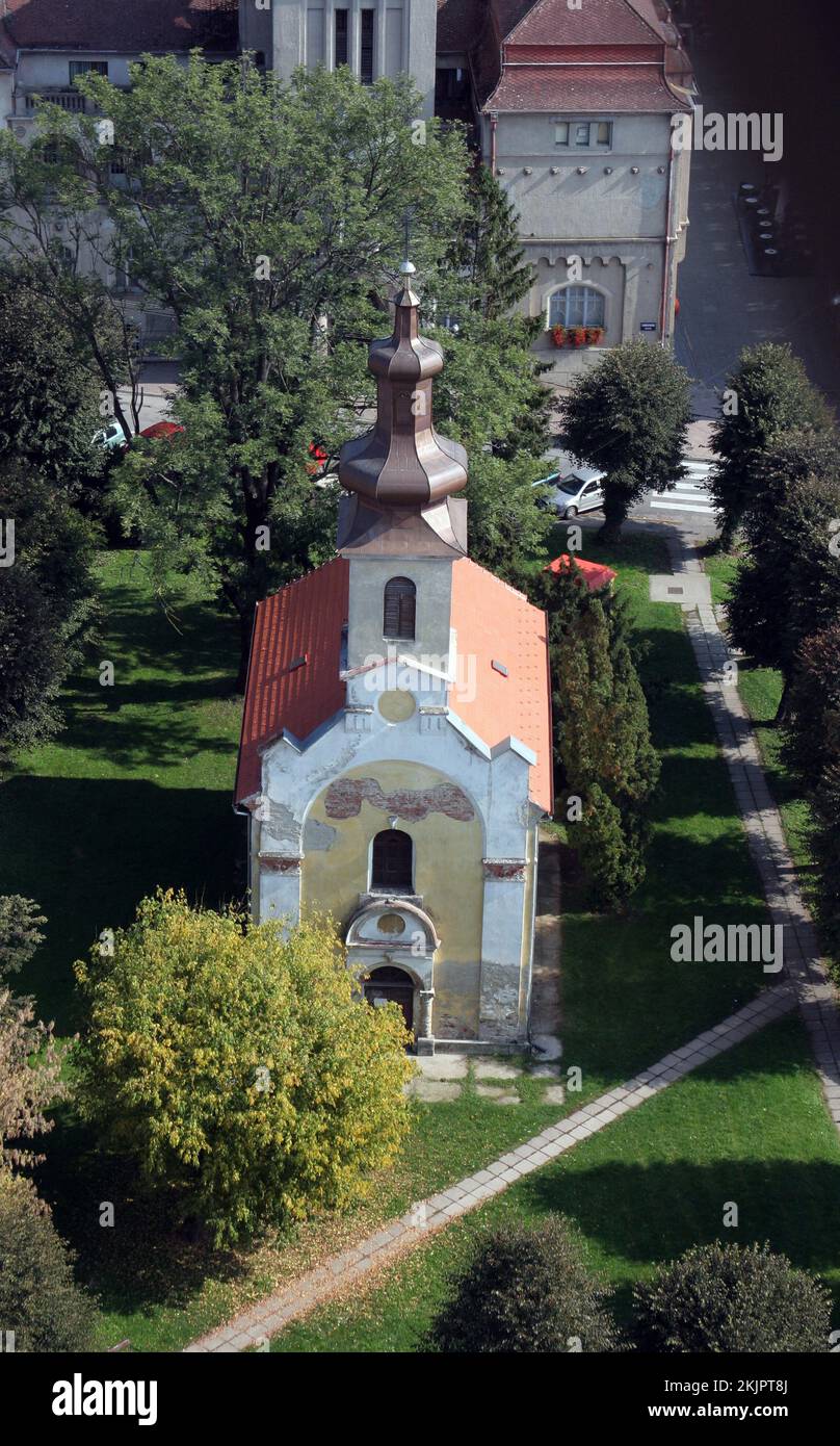 Orthodox Church of St. Sava in Krizevci, Croatia Stock Photo