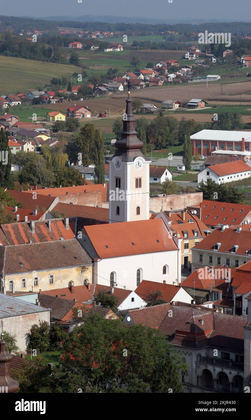 The parish church of St. Anne in Krizevci, Croatia Stock Photo